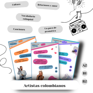 Artistas colombianos, A2/B1/B2  MATERIAL DIDÁCTICO