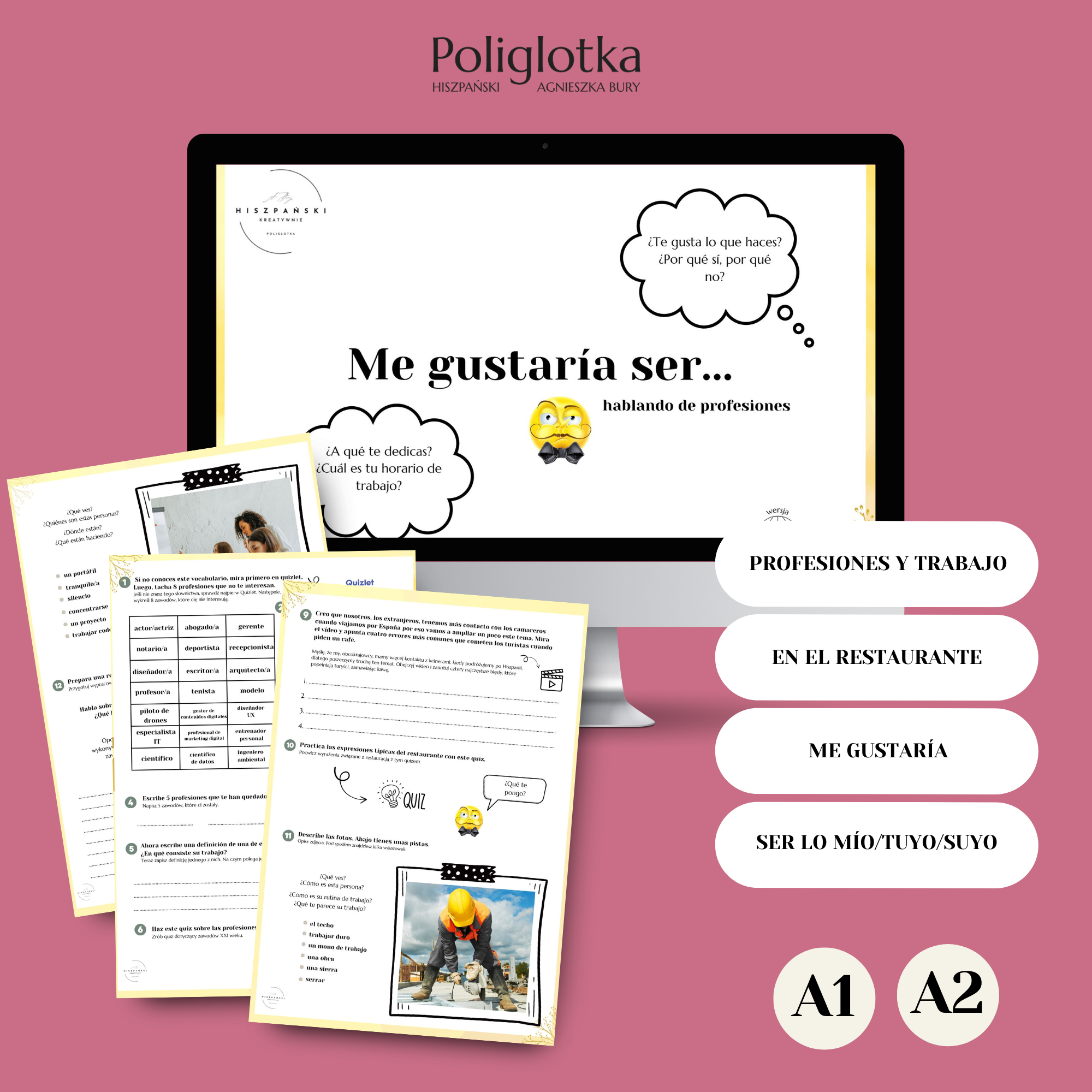 Me gustaría ser... Hablando de profesiones. A1/A2 MATERIAL DIDÁCTICO