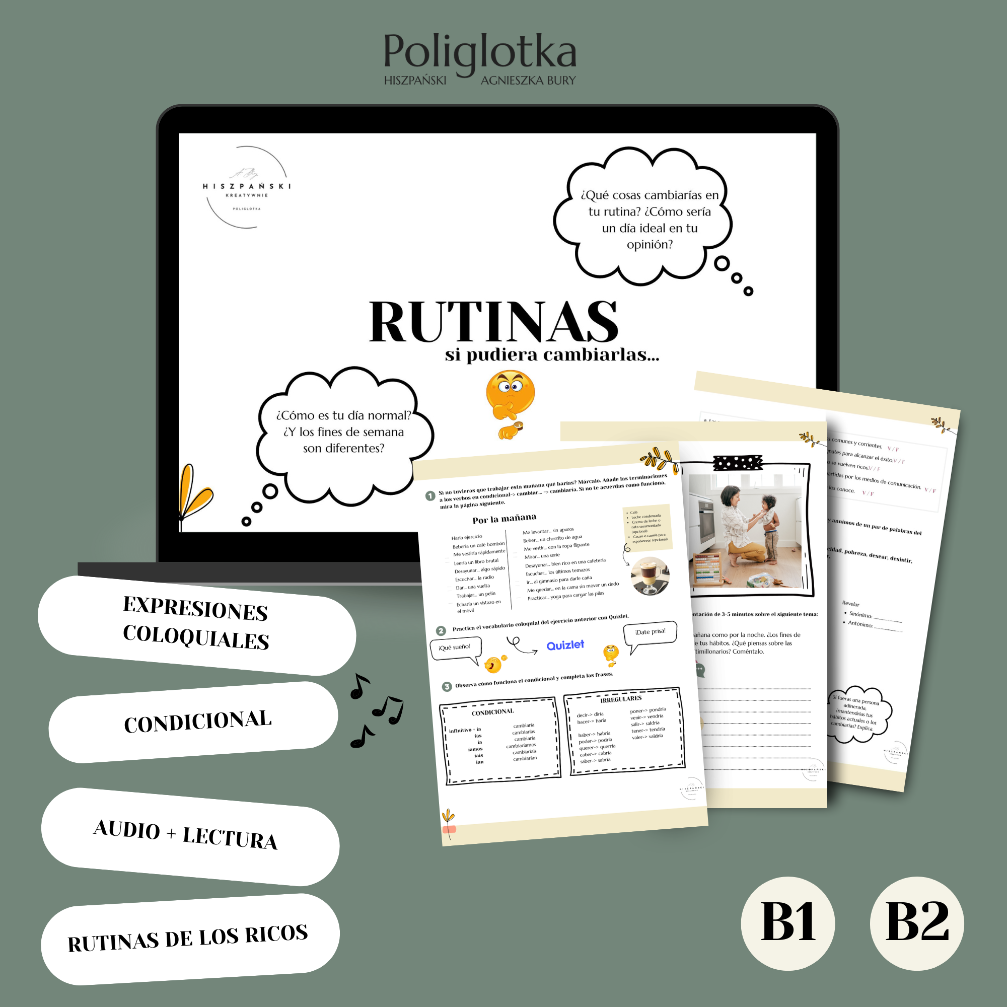 Rutinas. Si pudiera cambiarlas... B1/B2 MATERIAL DIDÁCTICO