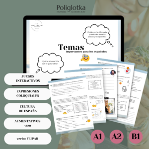 Temas importantes para los españoles A1/A2/B1 MATERIAL DIDÁCTICO