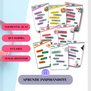 PACK ELEMENTAL INVIERNO 2026 Aprende inspirándote-> 8 materiałów do nauki hiszpańskiego A1/A2